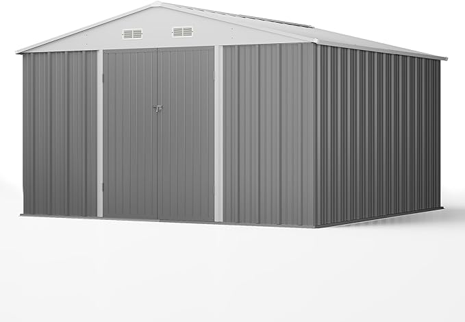 Patiowell 10' x 10' Metal Storage Shed