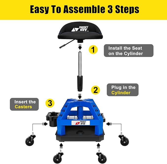 Rolling Shop Stool for Garage