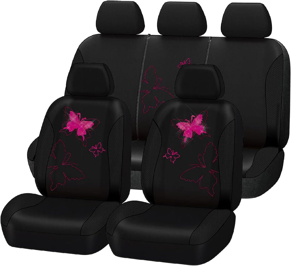 Flying Banner Butterfly car seat Covers ful Set Fashion Universal Lady Woman ...
