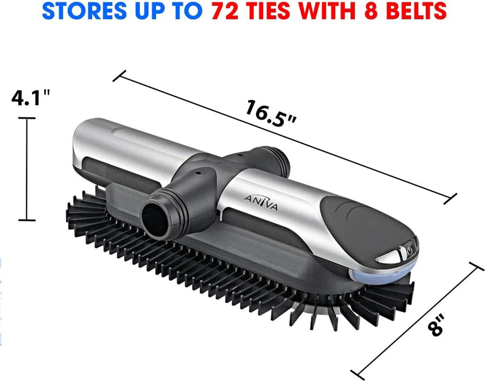 Aniva Motorized Tie Rack Closet Organizer with LED Lights Includes J Hooks fo...