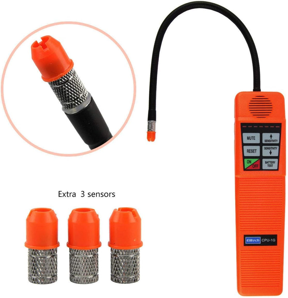 Elitech CPU-1G HVAC Leak Detector Halogen Gas Tester HVAC Refrigerant AC Snif...