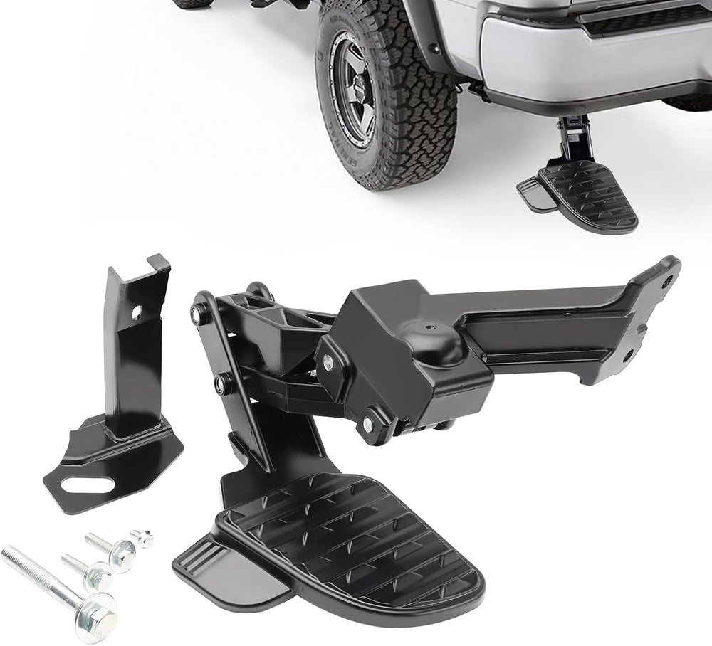 Rear Bed Step,Retractable Bed Step Bumper Step for 2019-2024 Dodge Ram 2500 3...