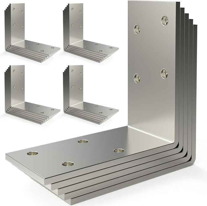 3"x3" L Brackets Heavy Duty 12-ga, Galvanized Angle Bracket