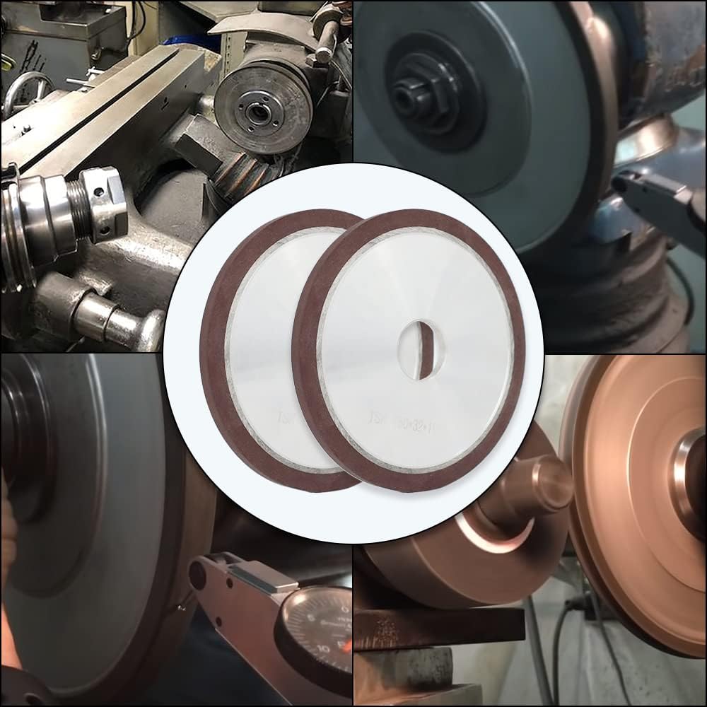 6 Inch 150 Grit Flat Resin Bonded Diamond Grinding Wheel for Carbide Metal,Co...