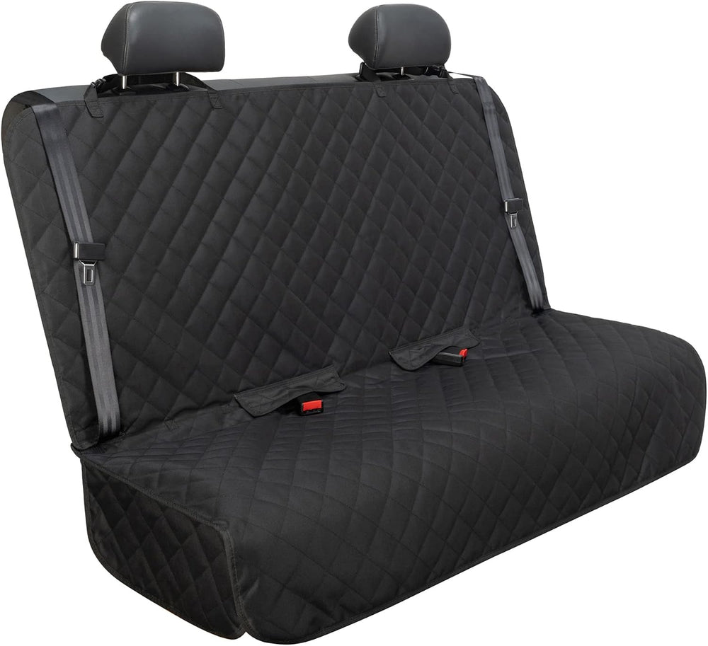 VIEWPETS Bench Car Seat Cover Protector, Waterproof Heavy-Duty, Black