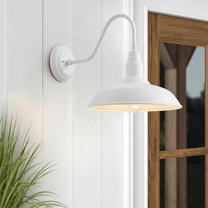 14 Inch Dome Outdoor Gooseneck Barn Light Fixture