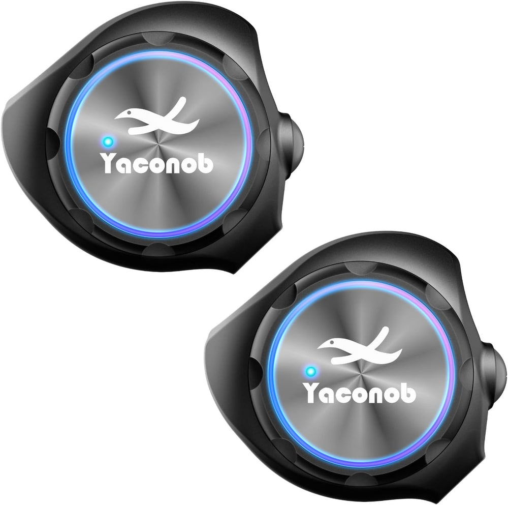 Y3 Helmet Bluetooth Intercom Headset, Auto Answer Phone, Active Noise (2 Pack)