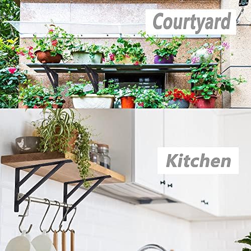 16 inch Heavy Duty Shelf Brackets, Countertop Support Brackets, Fireplace Man...