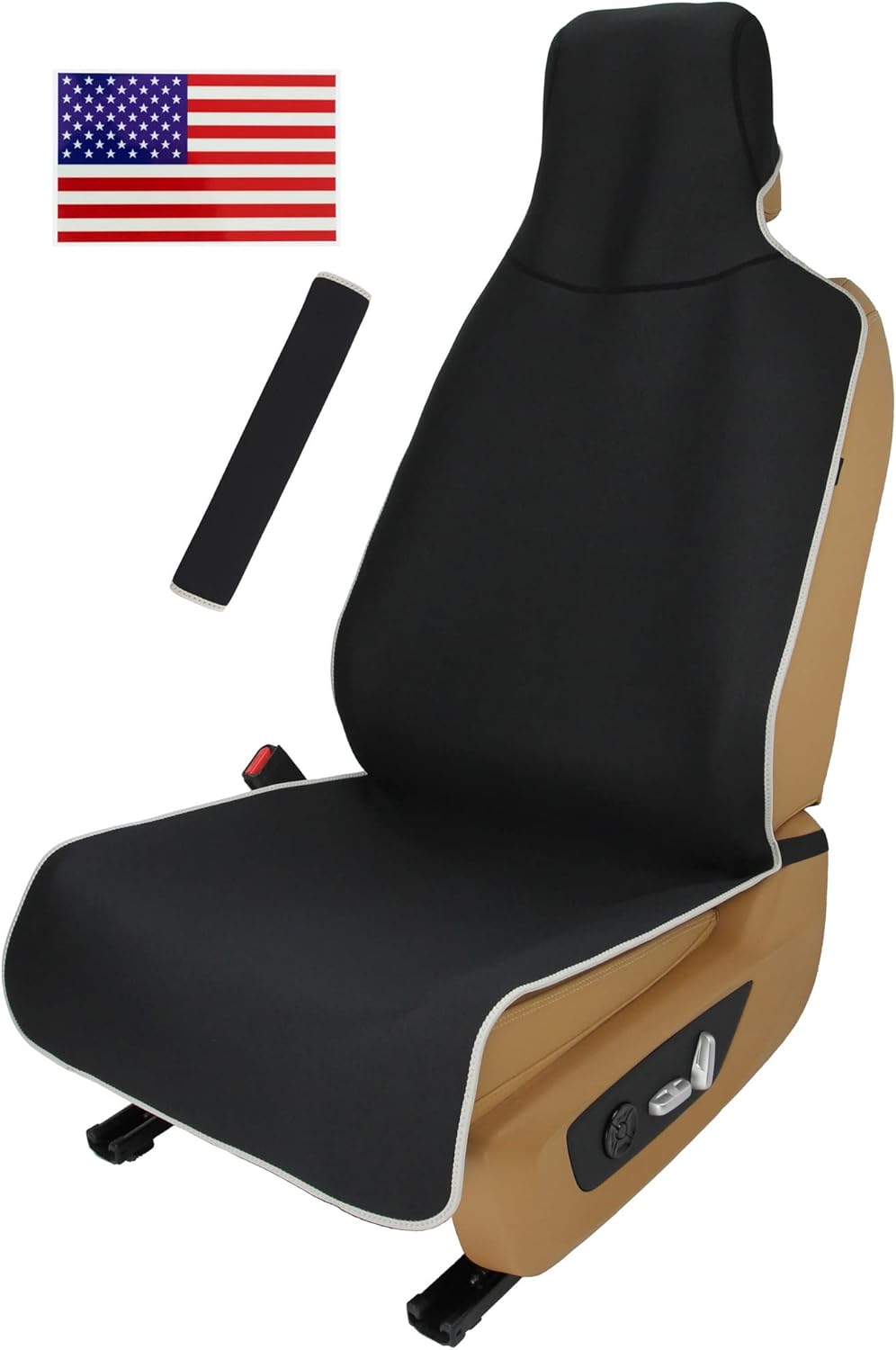 VSHIELD Waterproof Neoprene Car Seat Cover, Sweatproof Non-Slip Seat Protecto...