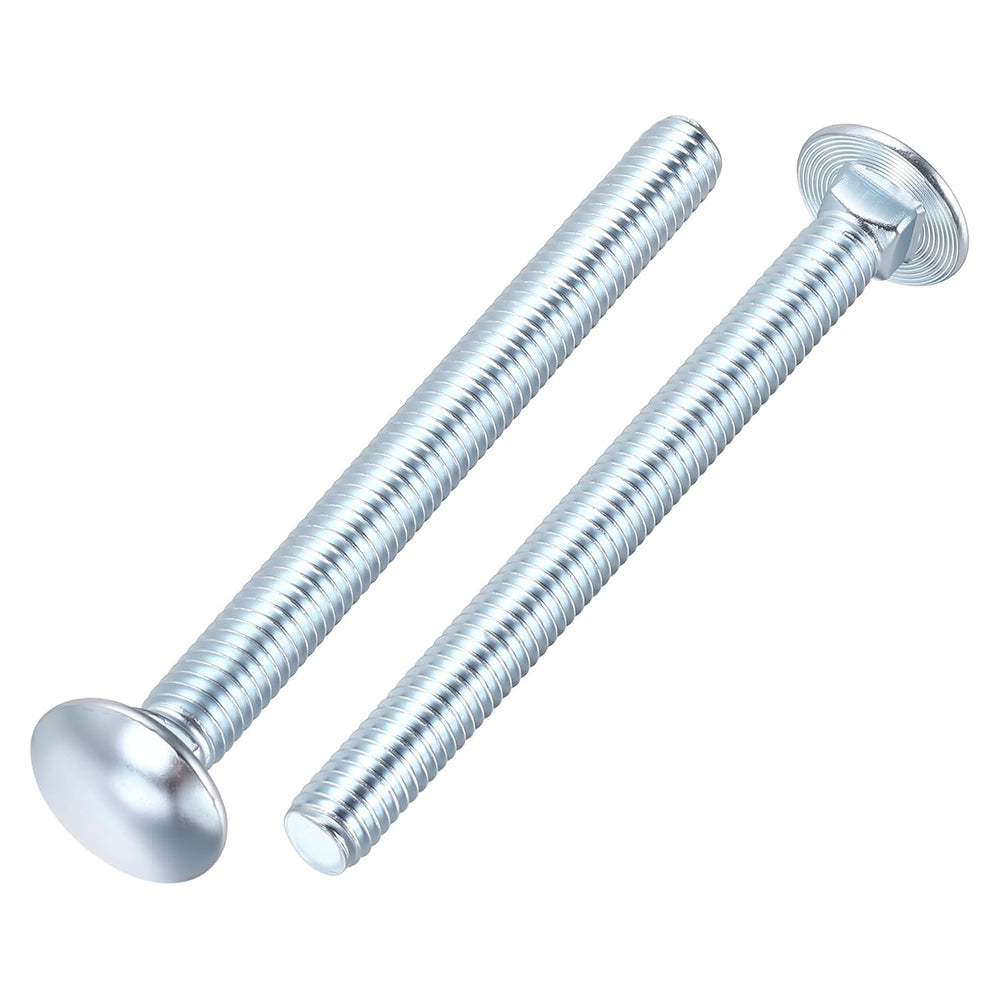 50Pcs 5/16"-18x3-1/2 Carriage Bolt White Galvanized
