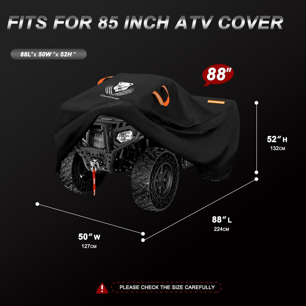 ATV Covers Waterproof Outdoor Heavy Duty,Rip-stop Polyester,Secure Buckles | ...