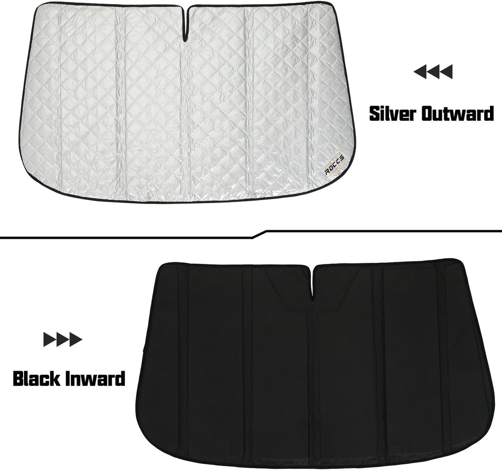 ROCCS Thickest Windshield Sun Shade fit for 2014-2026 Dodge RAM ProMaster Ful...