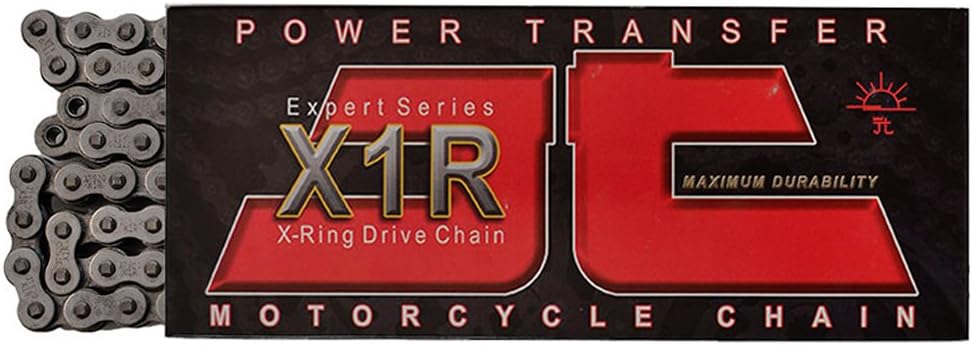 JT Chain JTC530X1R110RL (530 Series) Black Steel 110 Link Heavy Duty X-Ring C...