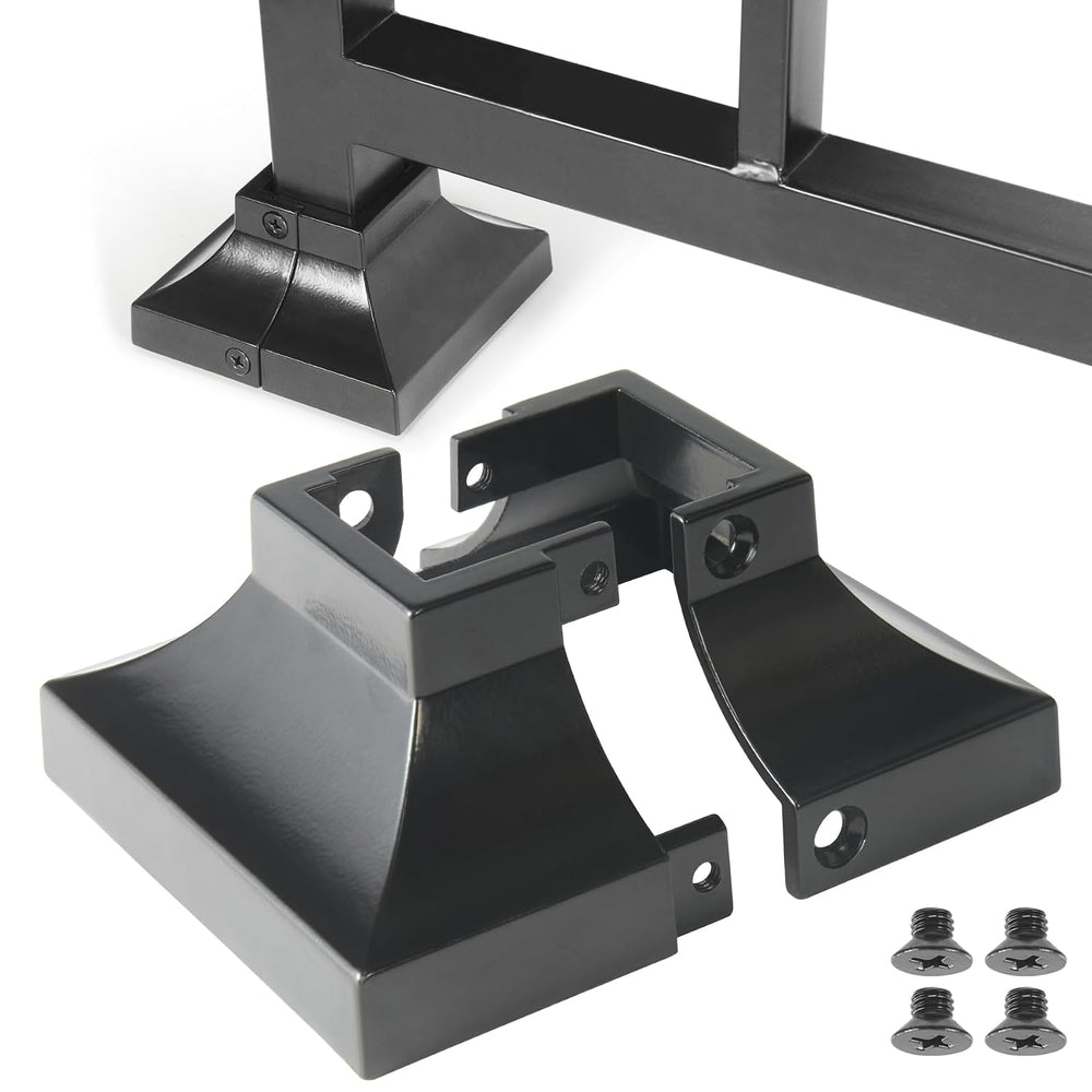 8pcs 1.25" Aluminum Deck Post Base Cover, Skirt, Handrail, Stair, Porch,...