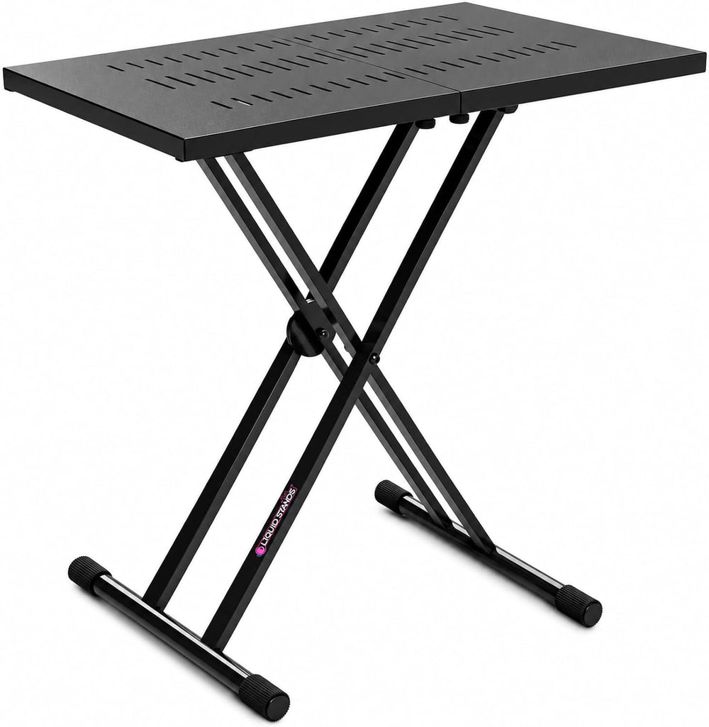 Liquid Stands Expandable DJ Table Stand Portable Audio Mixer Stand, X Style