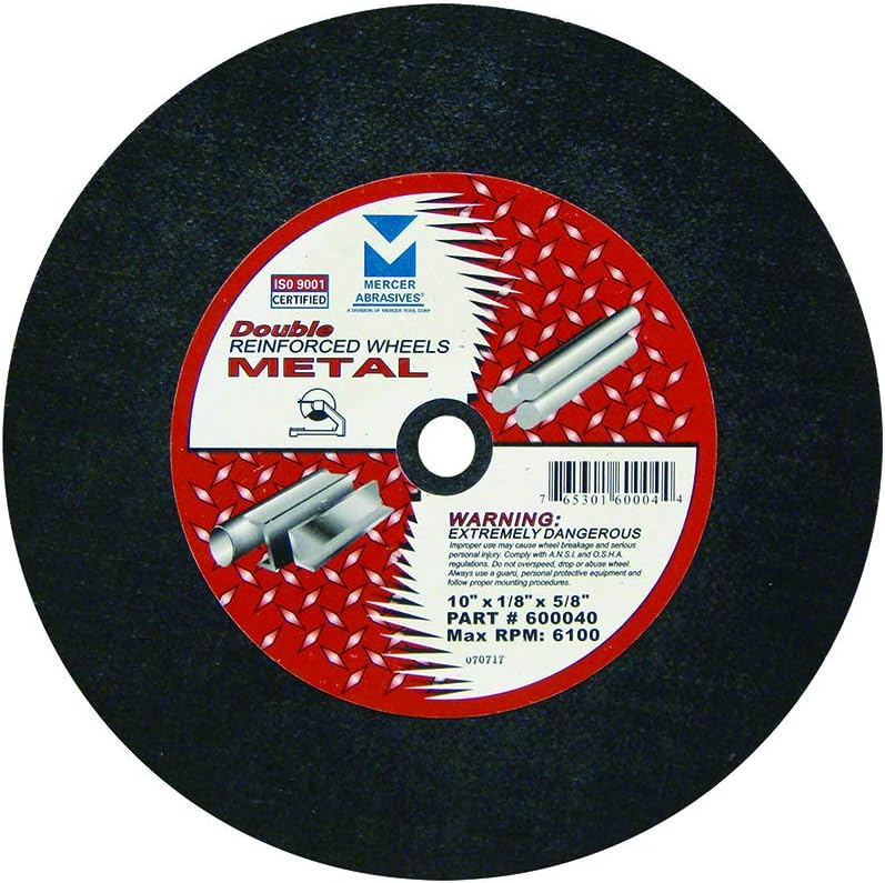Mercer Industries 600040-10" x 1/8" x 5/8" Stationary Saw Cut-...