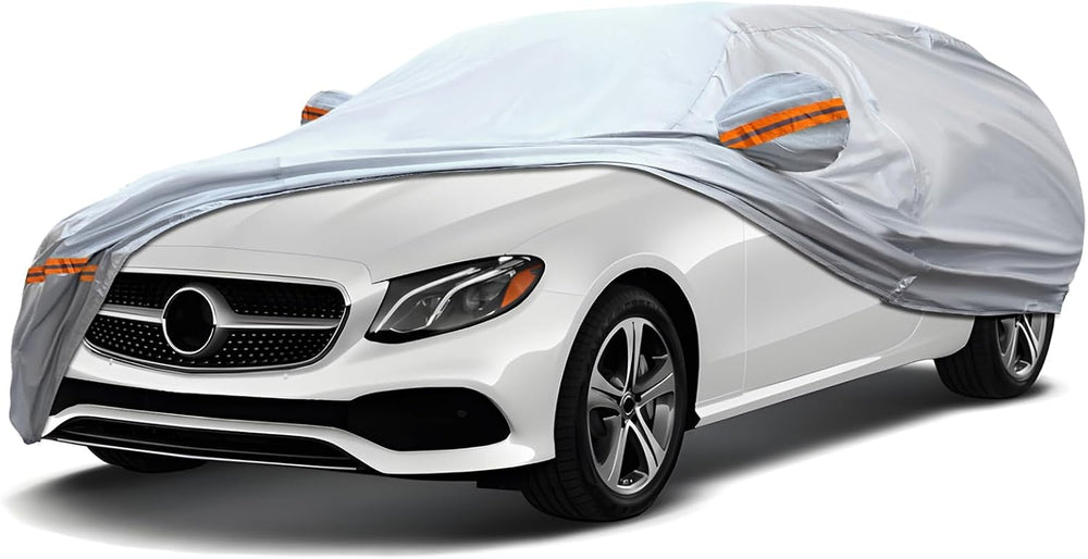 KEYOOG 6-Layer Full Car Cover is All-Weather Waterproof, Fit