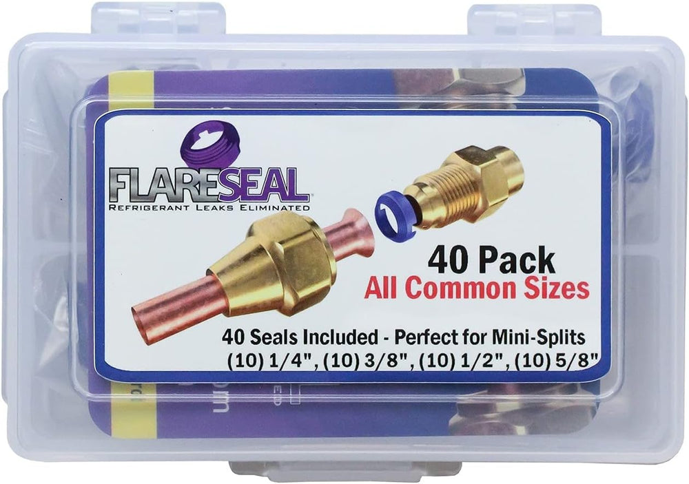40 Pack Starter Leak Free SAE Flare Fitting Refrigerant Leaks Eliminated - Re...
