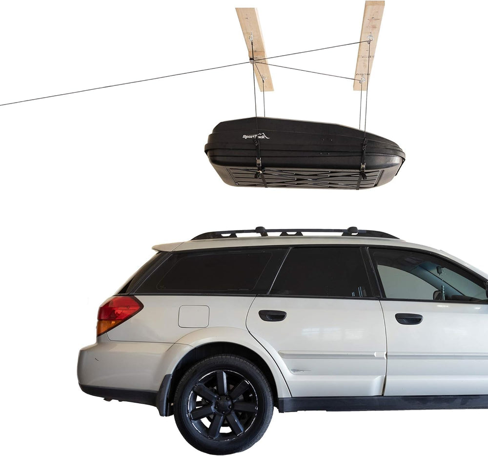 HARKEN Ceiling Mounted Garage Storage Pulley System for Cargo, Rooftop Carrie...