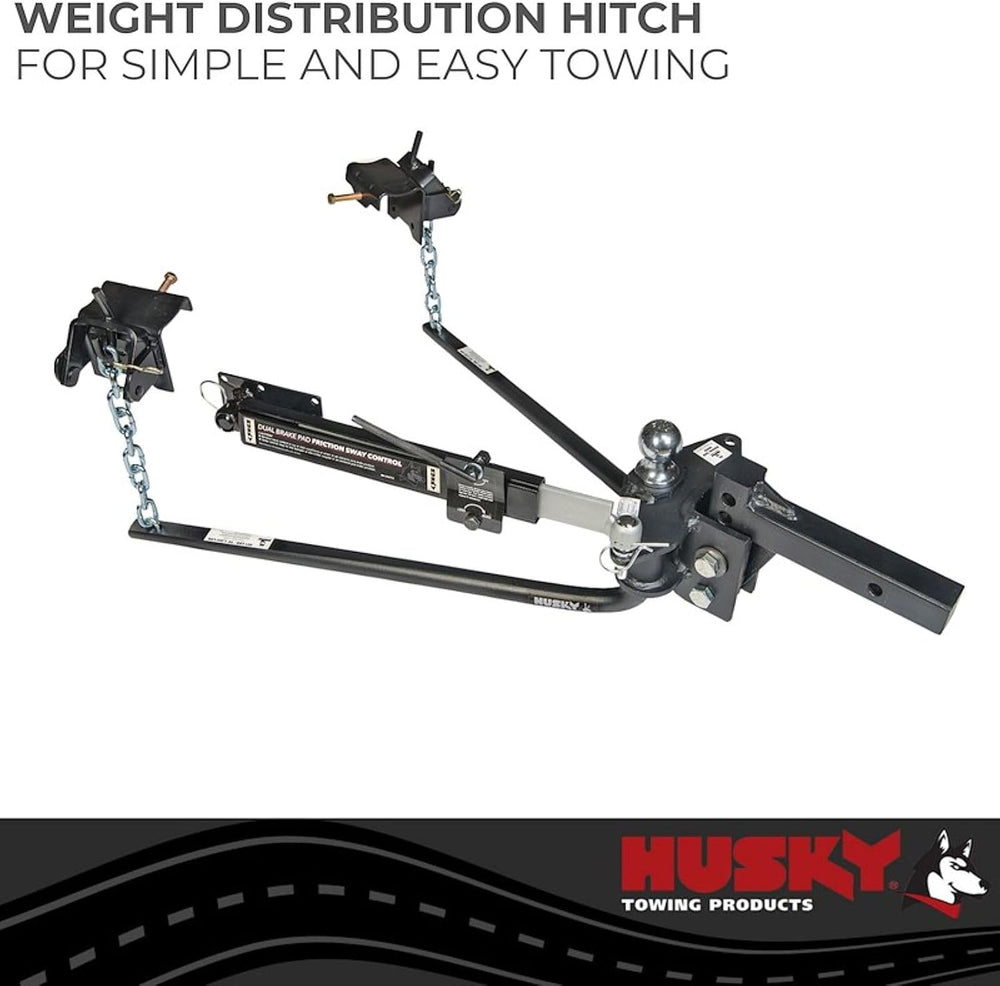HUSKY TOWING 31997 800LB Weight Distribution Hitch with Sway Control and 2.32...