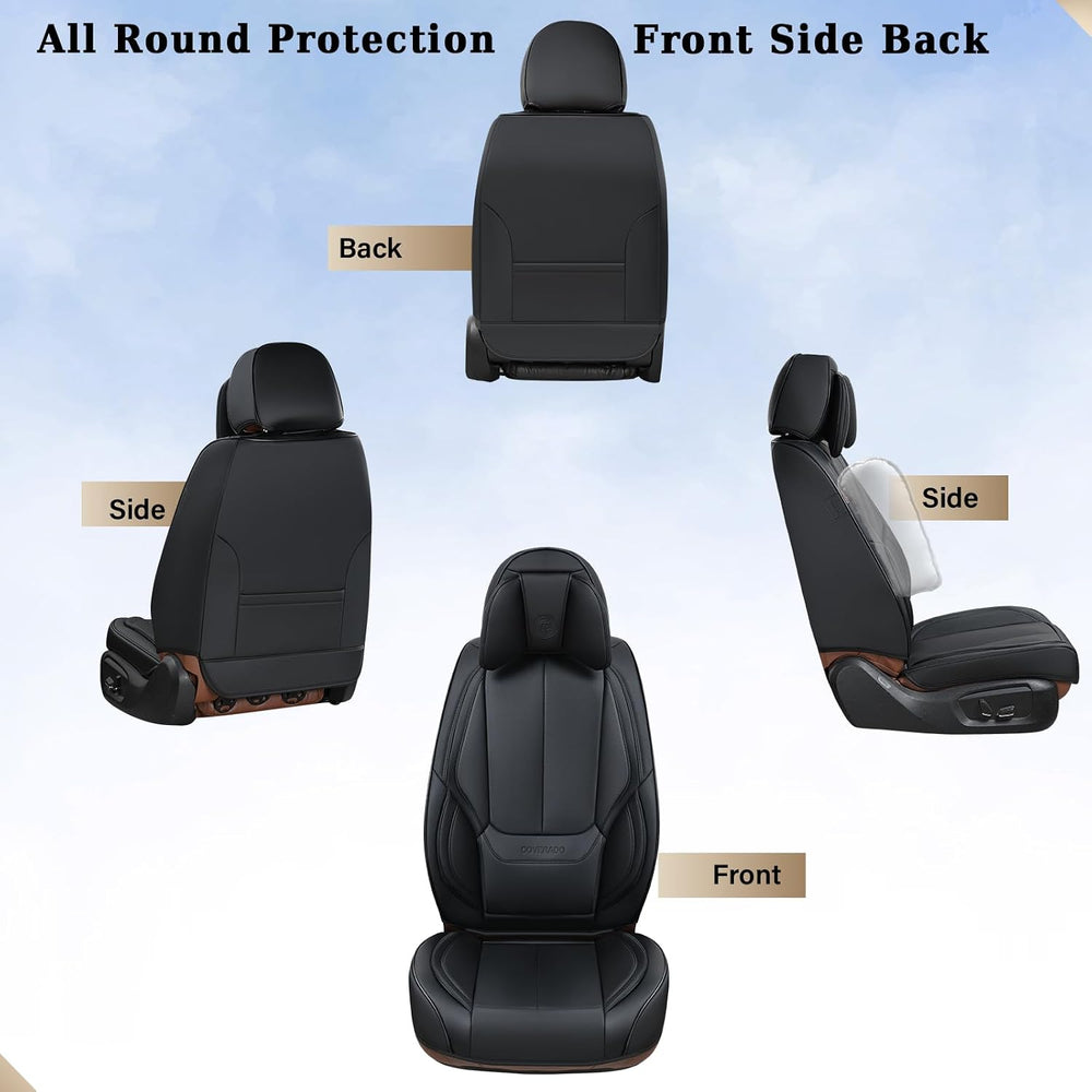 Coverado Universal Seat Covers Front, 2-Pack Universal Seat Covers for Cars, ...