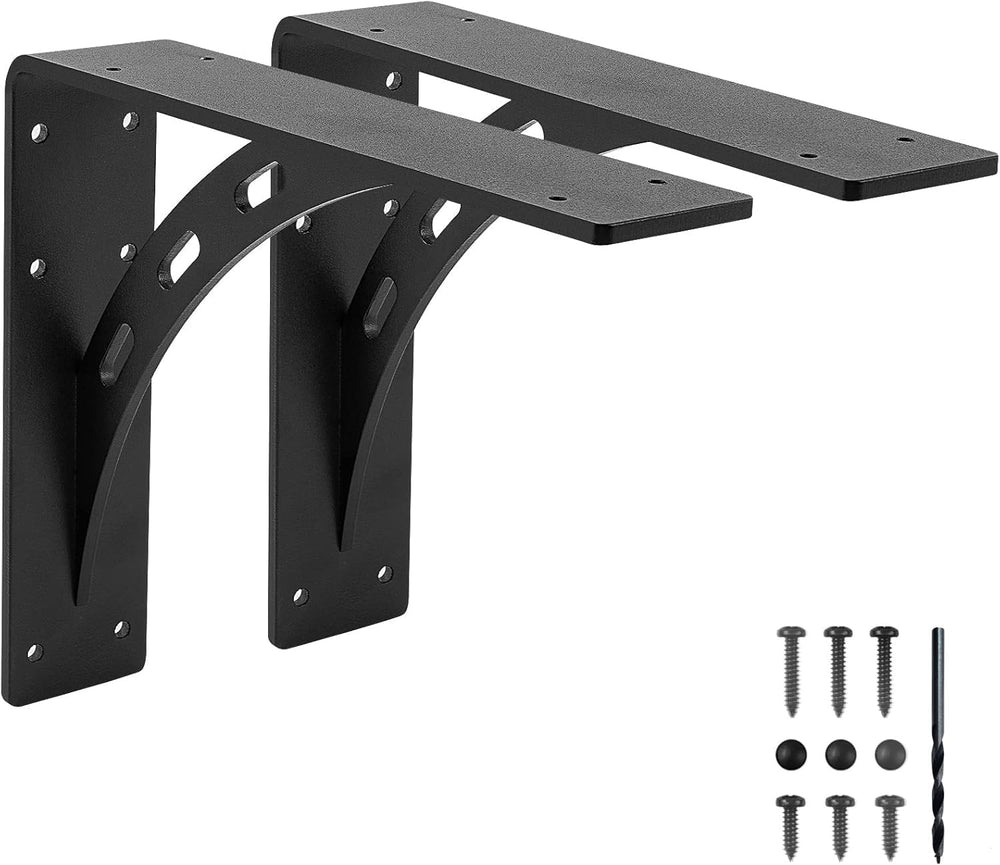 12"x10"x2.5" Heavy Duty Shelf Brackets, Max Load 1100 LBS, Pre...