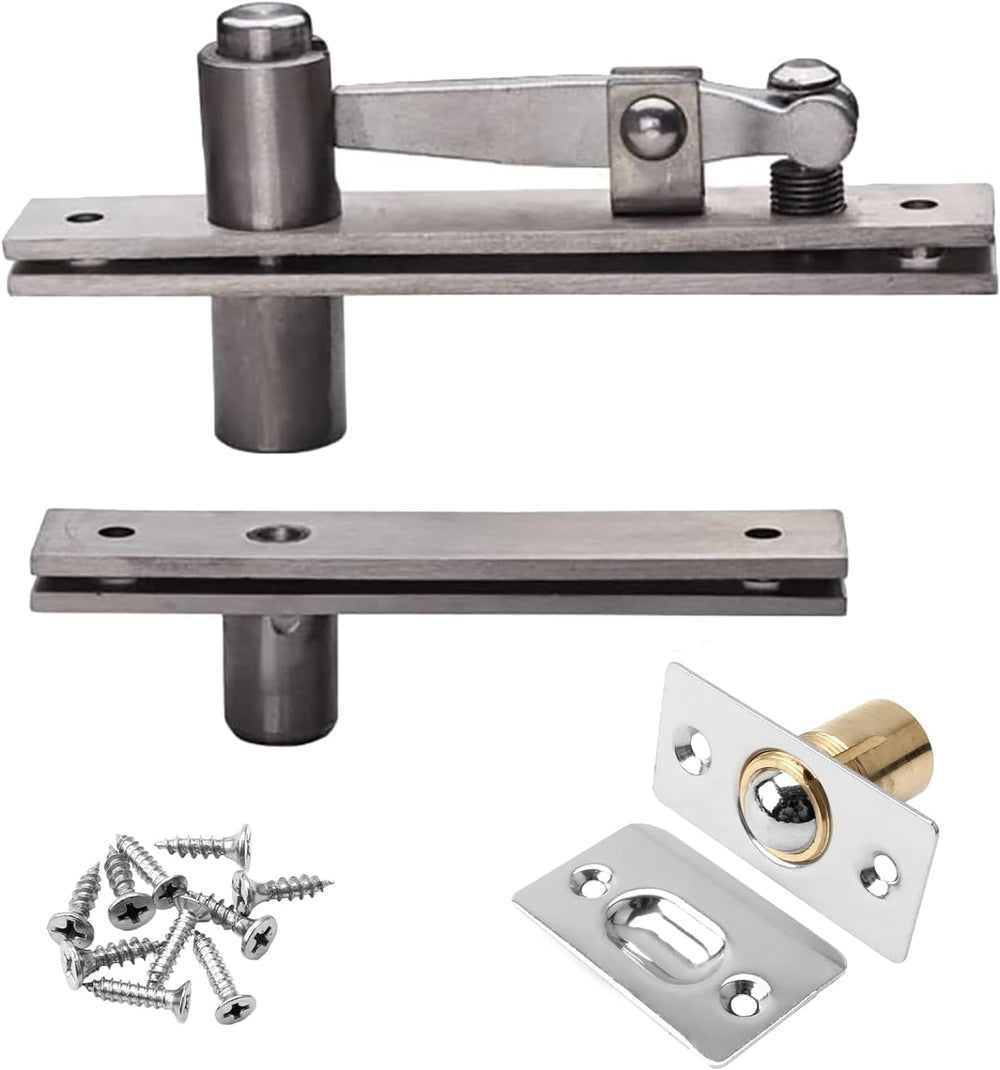 TamBee Pivot Door Hinge for Secret Door, Heavy Duty 304 Stainless Steel Hidde...