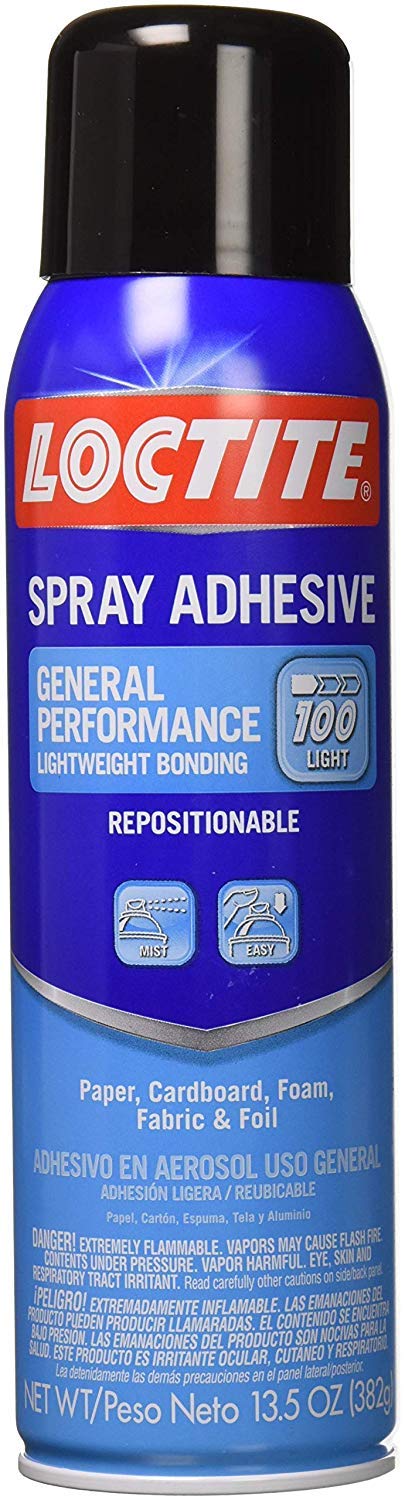 Loctite 2235316 General Performance 100 Spray Adhesive, Single, Tr 13.5 oz Tr...