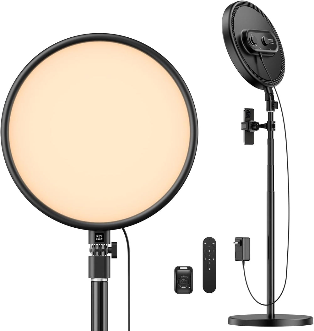 Weilisi Large Ring Light with 79" Stand, 6500K Professional Full-Screen ...