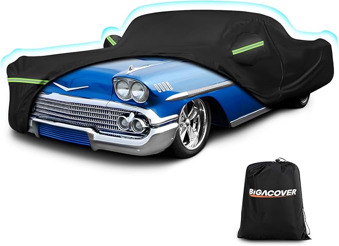 Waterproof Car Covers for Chevy Impala 2-Door/Bel Air/Biscayne 2/Sedan/Coupe