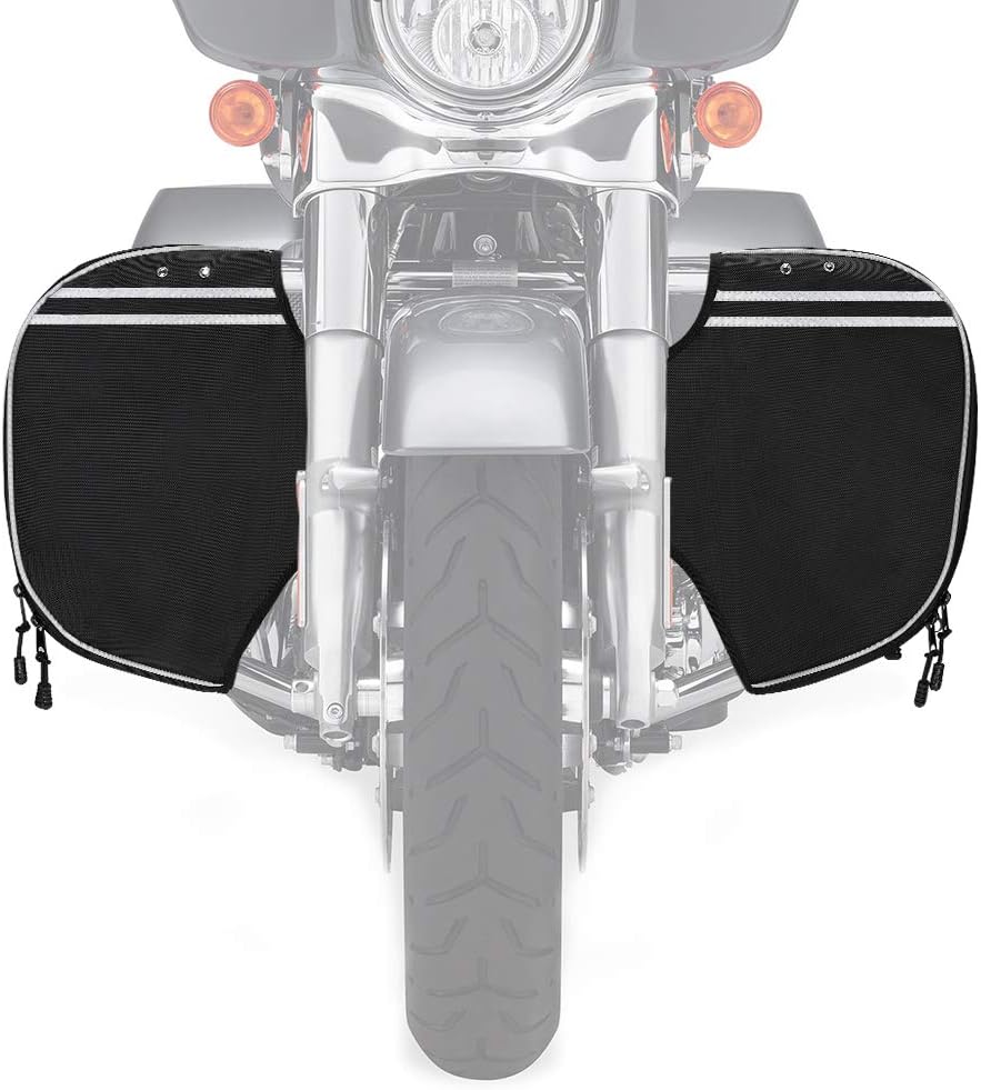KEMIMOTO Soft Lowers Chaps Highway Crash Bar Covers Motorcycle Leg Warmers Co...
