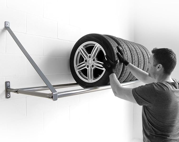 Martins Industries Wall-Mount Tire Rack – Heavy-Duty Steel Storage