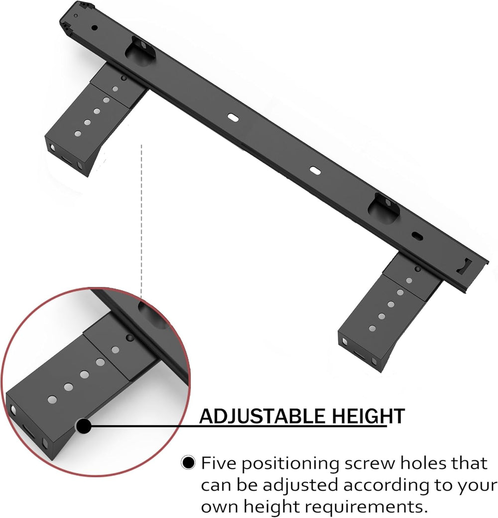 FRMSAET Heavy Duty Under Mount 12/14/16/18 inch Drawer Slides-16 inch Black