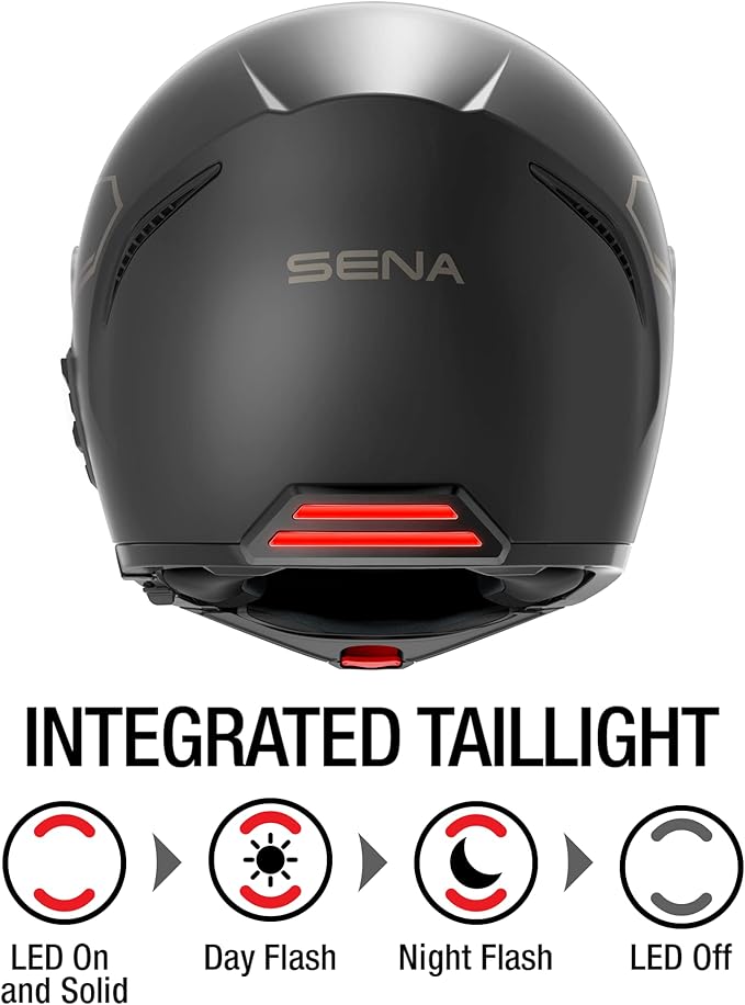 Sena Impulse DOT Flip Up Modular Bluetooth Helmet w/Sound by Harman Kardon Dual