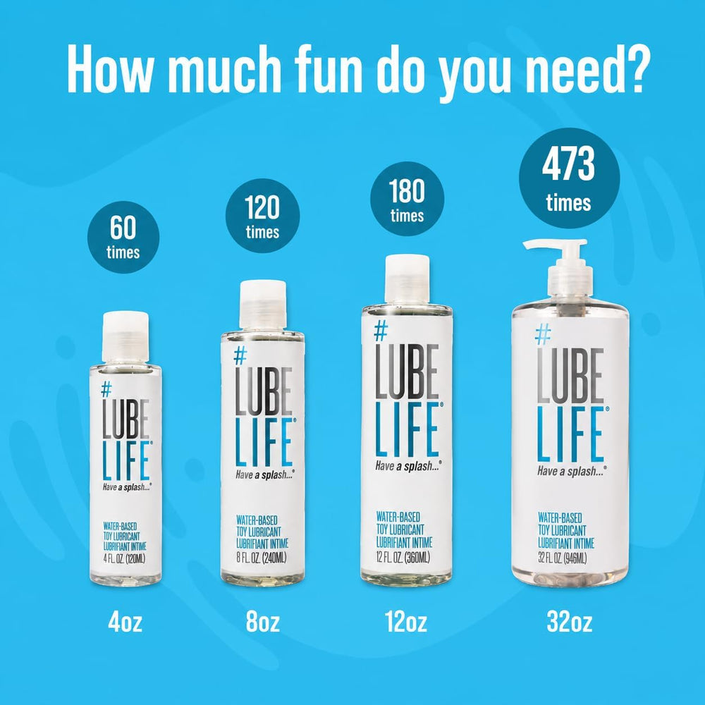 LUBELIFE 3X Anal Lubricant, Thicker Water-Based lube for Men Women 32 Fl Oz