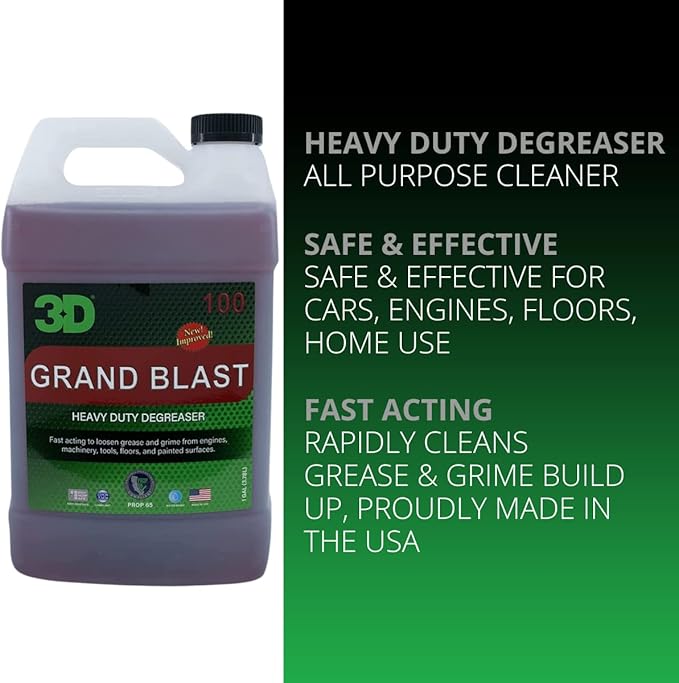 3D Grand Blast Engine Degreaser – Heavy Duty Biodegradable Cleaner