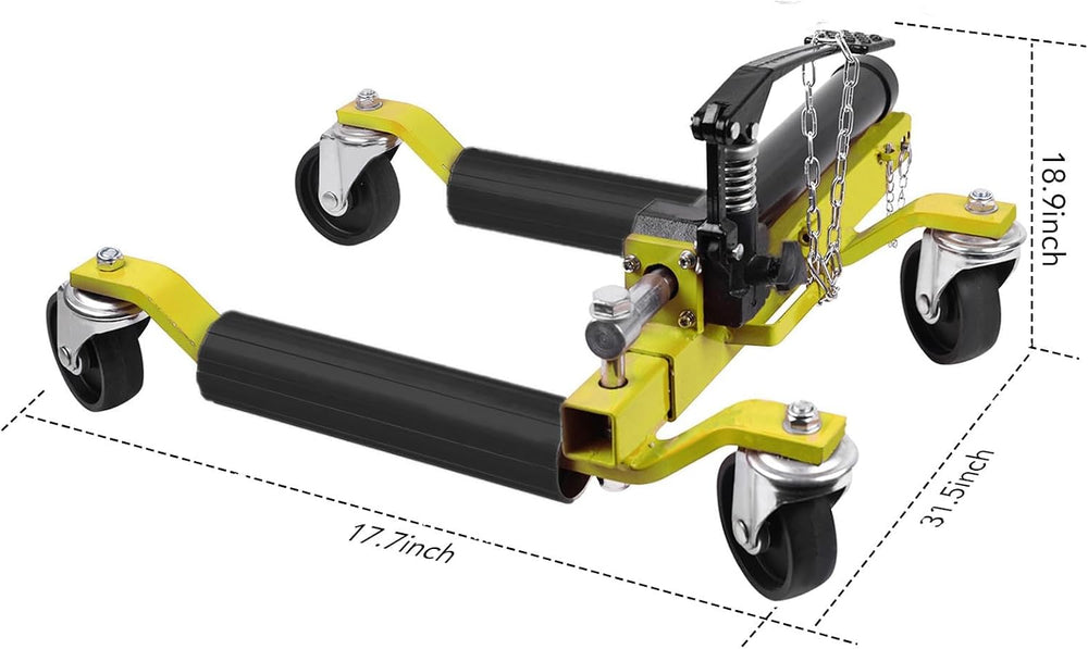 PioneerWorks Car Wheel Dolly Jack Set of 2, 1500 LBS Capacity Hydraulic Car D...