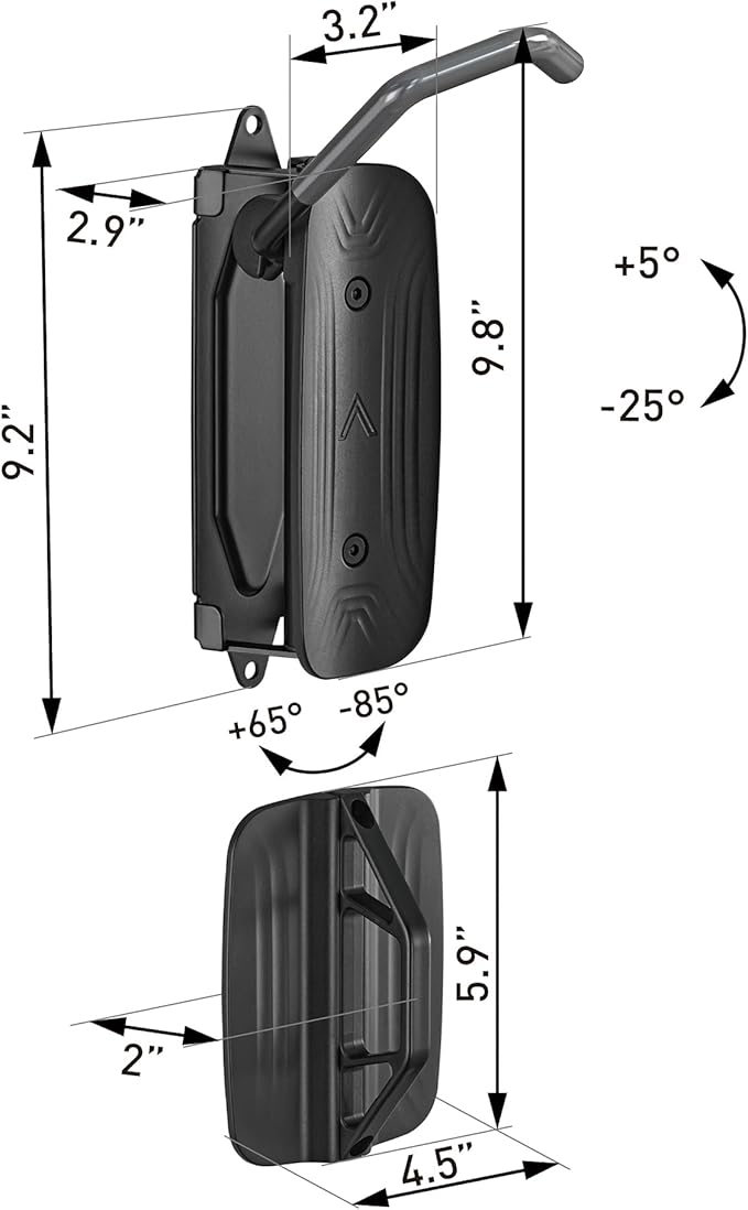 monTEK Swivel Bike Wall Mount – 4 Pack Garage Bike Hanger & Space-Saving