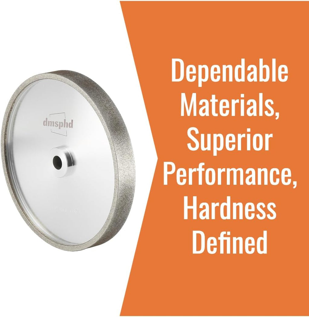 CBN Grinding Wheel for Sharpening, 10 Inches Diameter, 12mm Arbor Fitment, To...