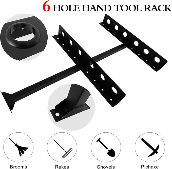 Trailer Racks for Lawn Equipment, Trailer Tool Rack Shovel Holder for Shovels
