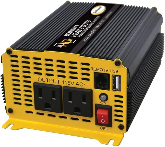 Go Power 80175 GP-800HD 800 Watt Heavy-Duty Modified Sine Wave Inverter