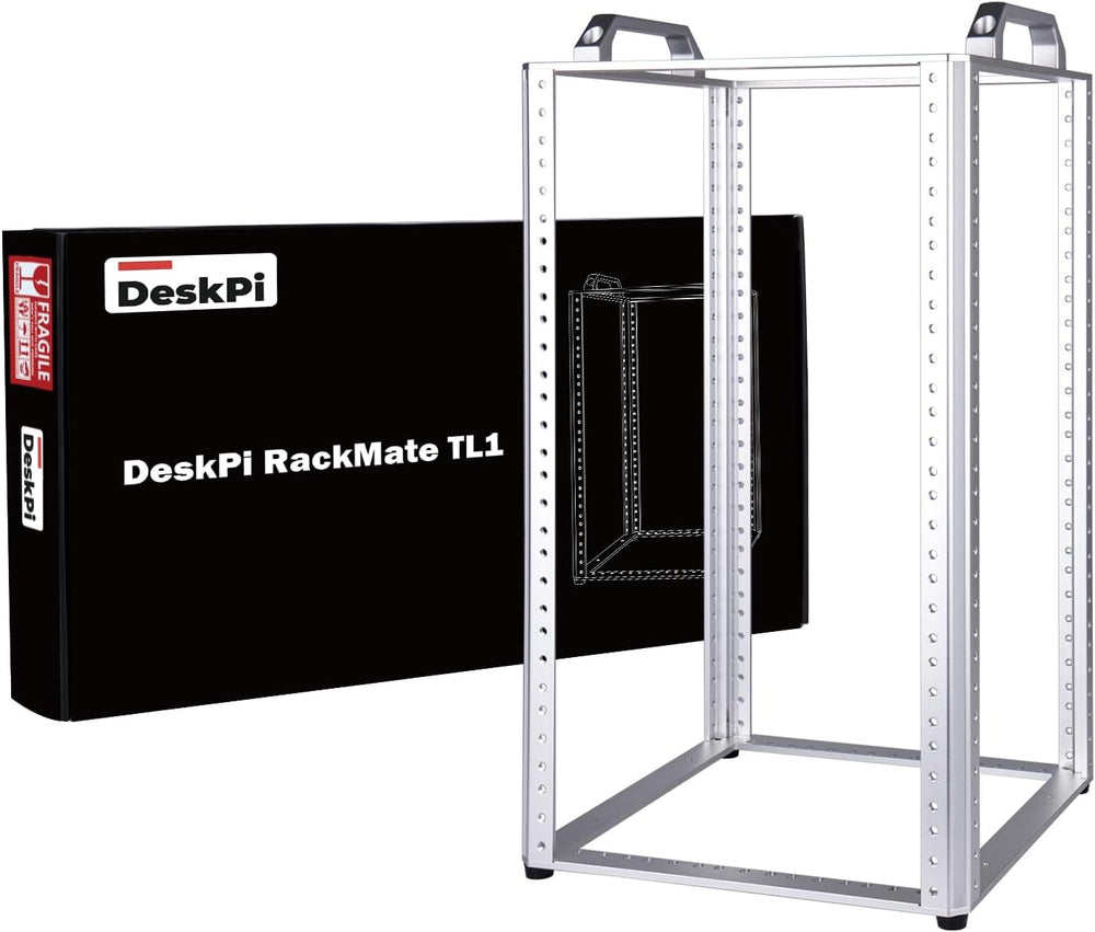 GeeekPi DeskPi RackMate TL1, 10 inch 10U Mini Server Rack for Network, Server...