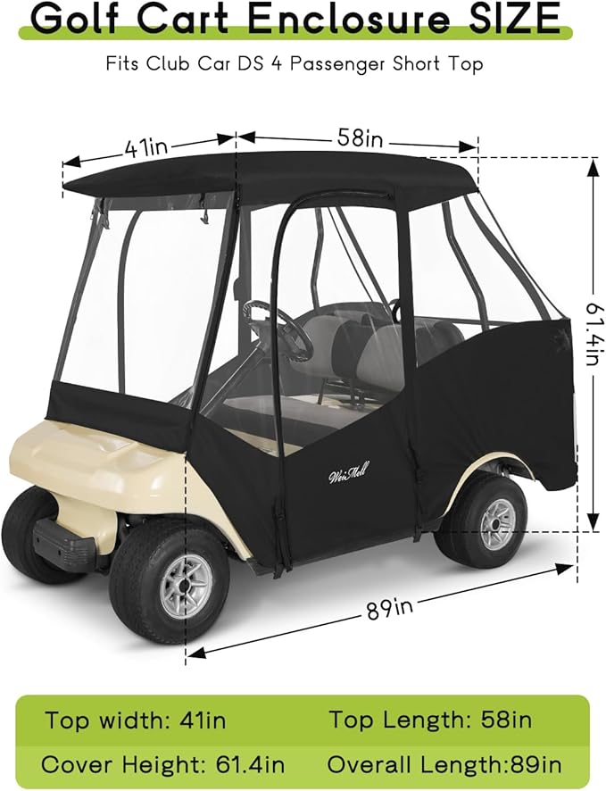 Golf Cart Enclosure 4 Passenger