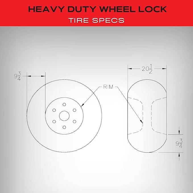 Equipment Lock Heavy Duty Wheel Lock