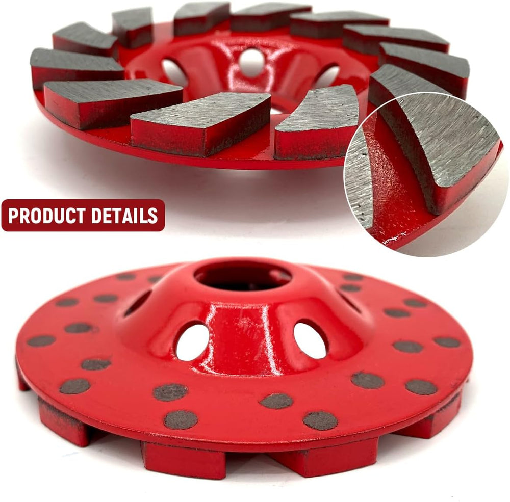 8 Pieces Concrete Grinder disc 4 Inch Concrete Turbo Diamond Cup Grinding Whe...