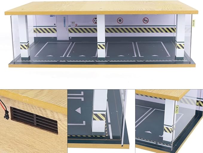 1/24 Parking Garage Model Car Garage Display Case