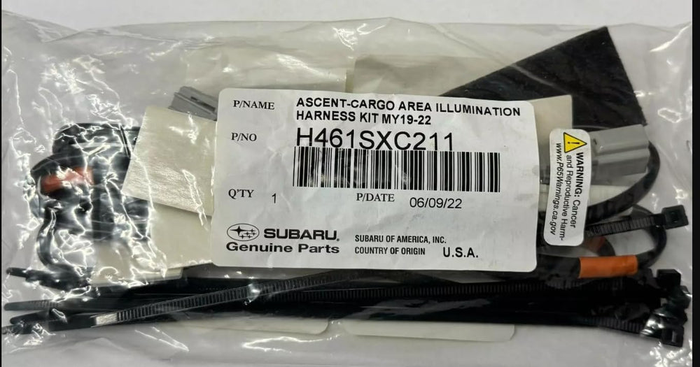 Subaru 2019-2022 Ascent Cargo Area Rear LED Light Harness H461SXC211 Genuine ...