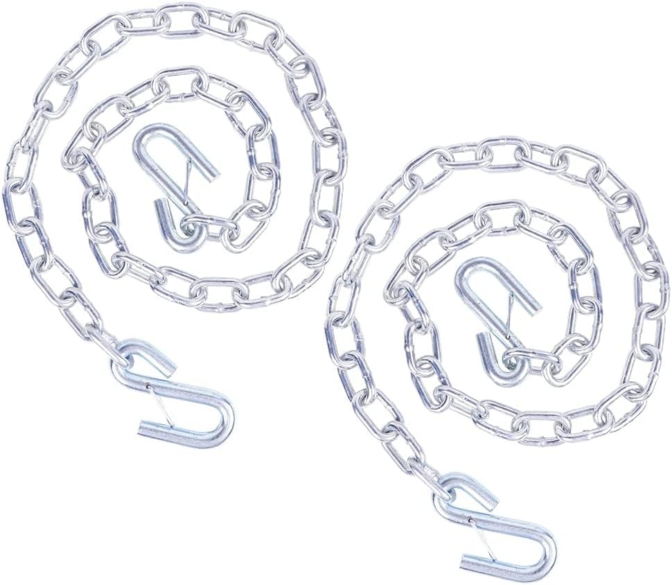 5/16" x 54" Grade 30 Boat Safety Chain with Spring Hooks