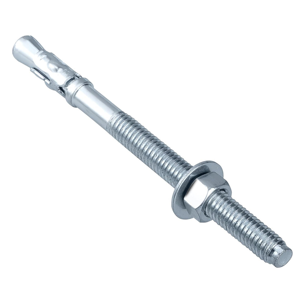 Party Animals 1/2 x 2-3/4 Inch Wedge Anchor, 50 PCs Zinc-Plated Industrial An...