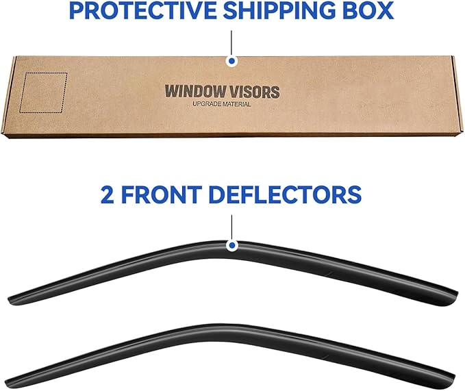 Window Visors Rain Guards for 2008-2023 Dodge Challenger, Out-Channel Window